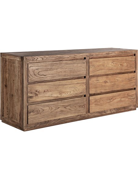 commode chic pour salon ou chambre bois d’orme marron