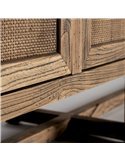 buffet design finition marbrée bois orme style moderne