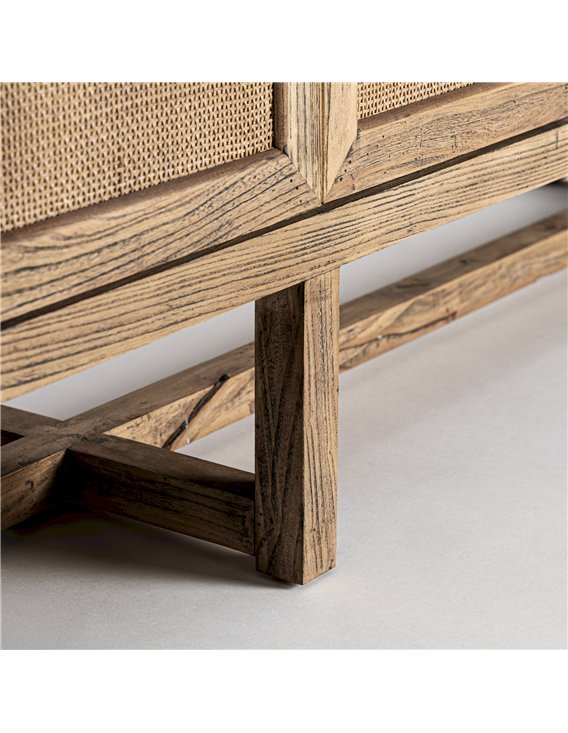 meuble buffet marron orme pour salon contemporain chic