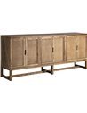 buffet en bois d’orme marron tendance contemporaine