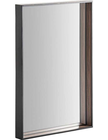 décoration murale design miroir fer noir chic