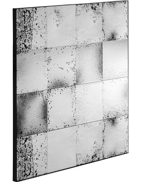 miroir décoratif noir moderne finition vieilli élégante