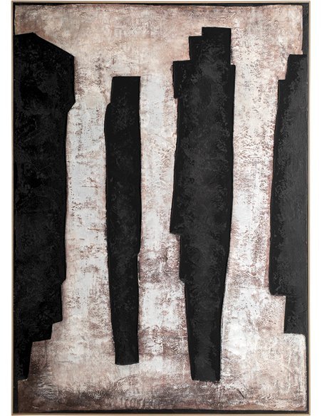 Tableau contemporain toile tons neutres décor élégant