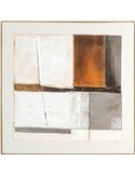 tableau contemporain marron décoration murale élégante