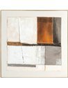 tableau contemporain marron décoration murale élégante