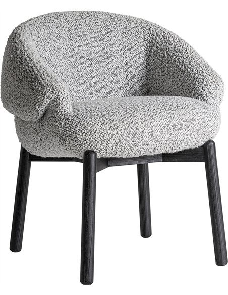 siège jacquard contemporain blanc noir touche élégance