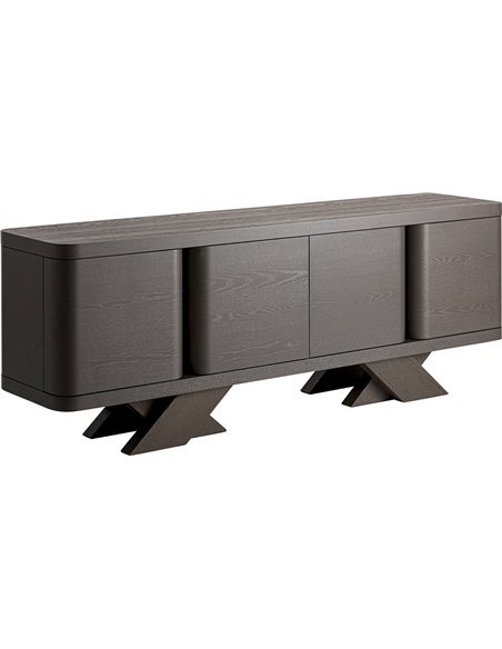 Buffet noir art déco parfait pour séjour élégant