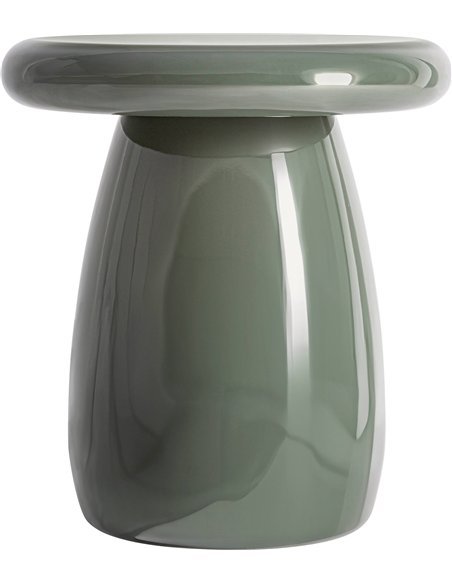 table basse mdf vert brillant moderne