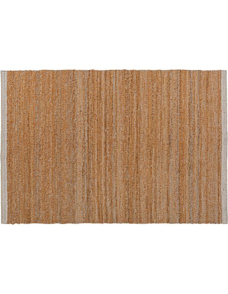 style classique tapis jute marron pour séjour raffiné