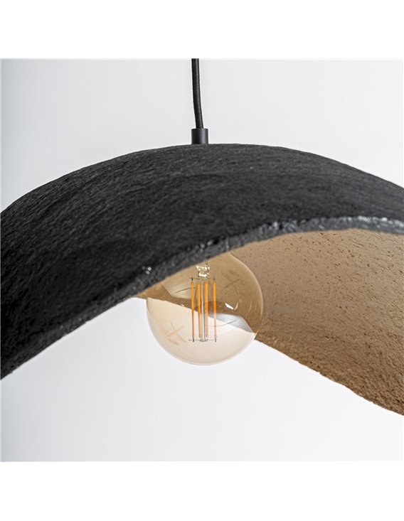 luminaire suspendu noir pour salle à manger élégante