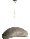 lustre suspendu doré finition sablée pour décoration intérieure