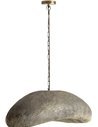 lustre suspendu doré finition sablée pour décoration intérieure