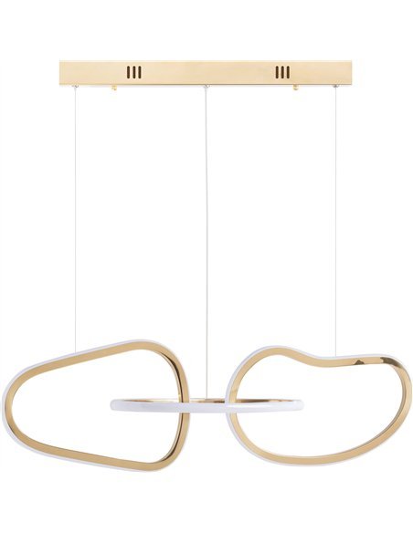 suspension design dorée style art déco intérieur chic