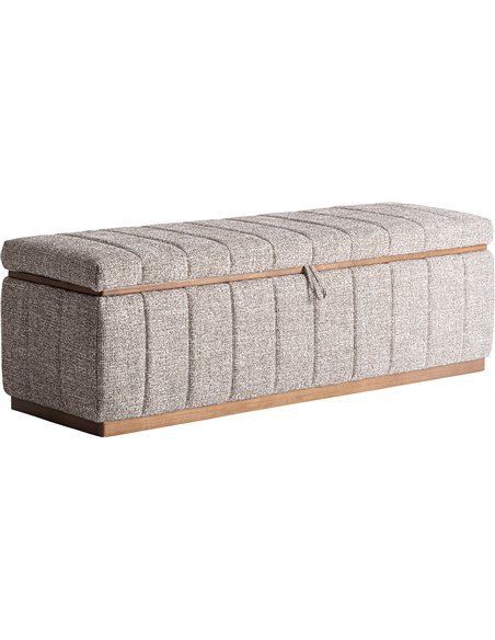 bout de lit gris chic pour chambre tendance