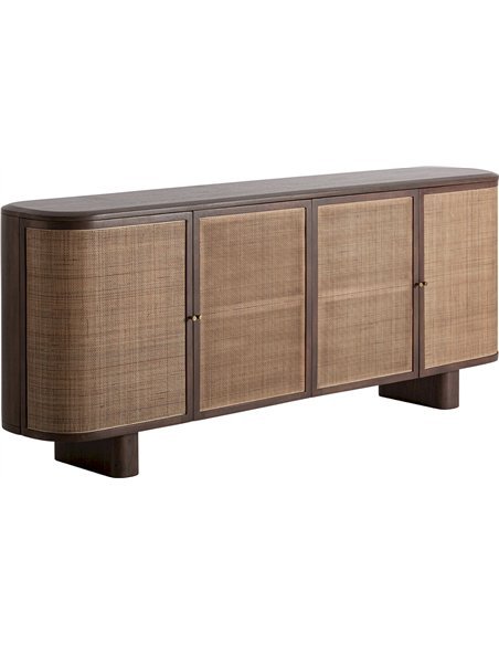 buffet bois de manguier style nordique marron élégant
