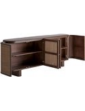 buffet design nordique finition marbrée bois marron