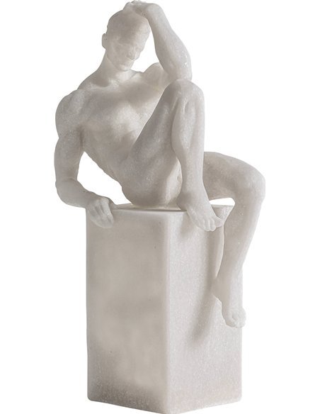 décoration intérieure moderne sculpture phoebe résine blanche