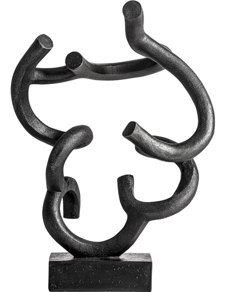 objet déco résine noir design moderne pour maison