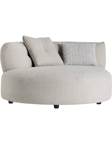 canapé design contemporain tissu blanc cassé