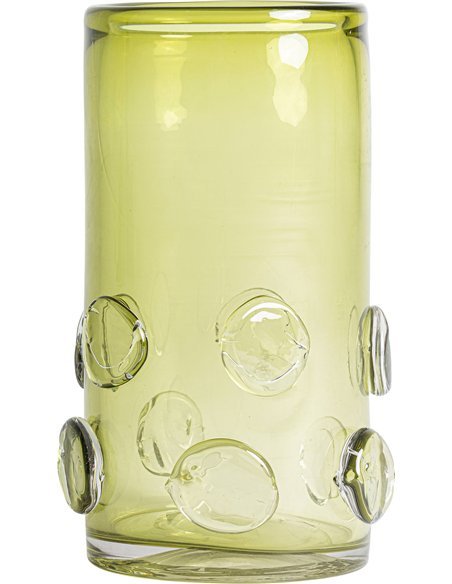 vase en verre vert accent chic pour maison moderne