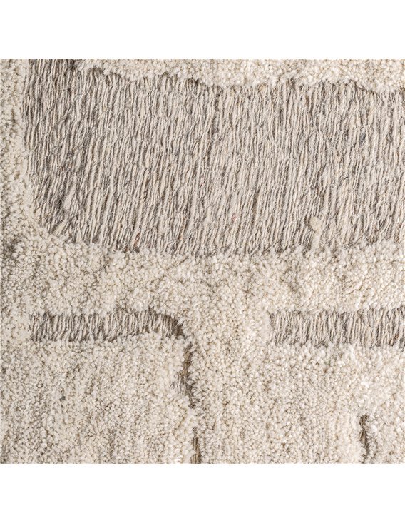 tableau décoratif contemporain en coton et jute beige