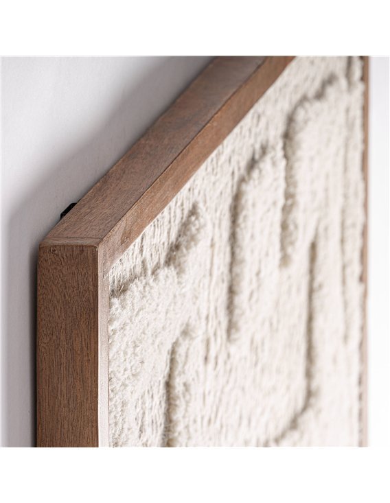 tableau mural design finition translucide coton jute