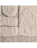 décoration murale contemporaine beige en coton et jute