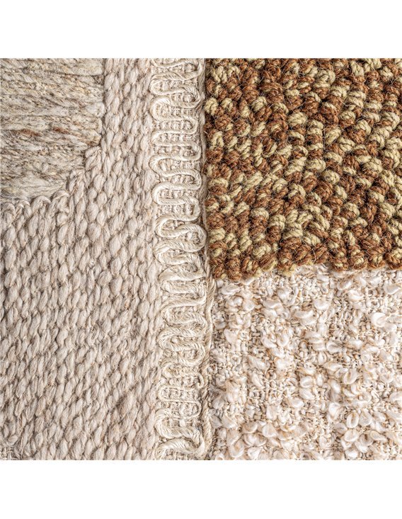 tableau déco contemporain coton tons neutres Tum