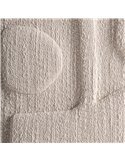 tableau contemporain coton blanc cassé design élégant