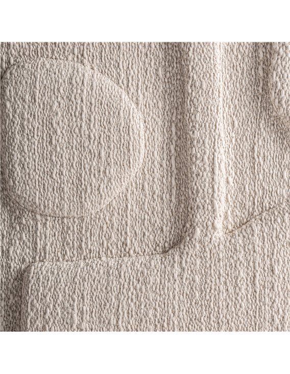 tableau contemporain coton blanc cassé design élégant