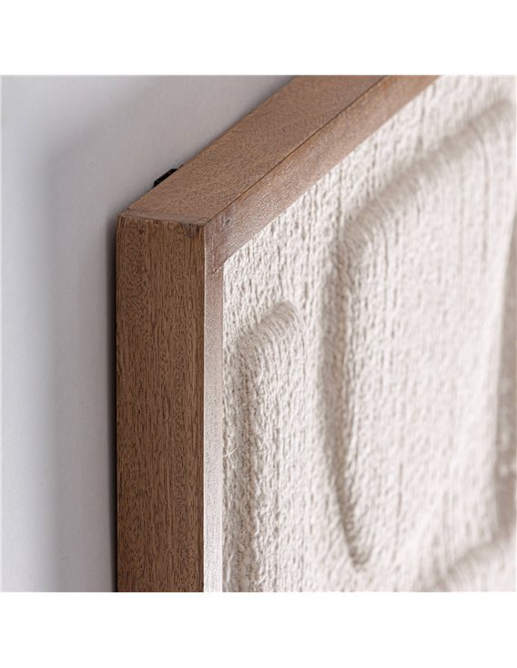 décoration murale en coton blanc cassé contemporain