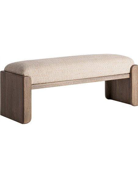 banc d’appoint chambre adulte en jute et bois clair