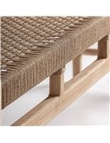 meuble banc en bois de teck marron design classique