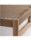 banc salon teck vieilli ambiance chaleureuse