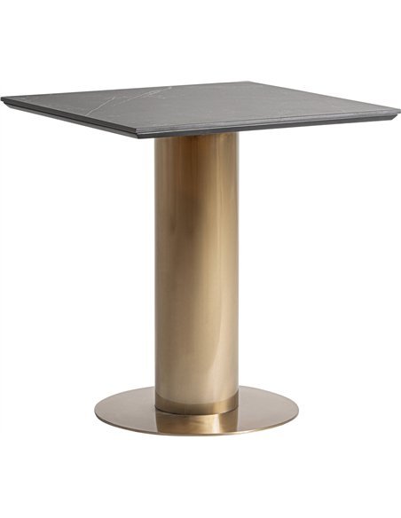 meuble bar doré design art déco avec plateau marbre