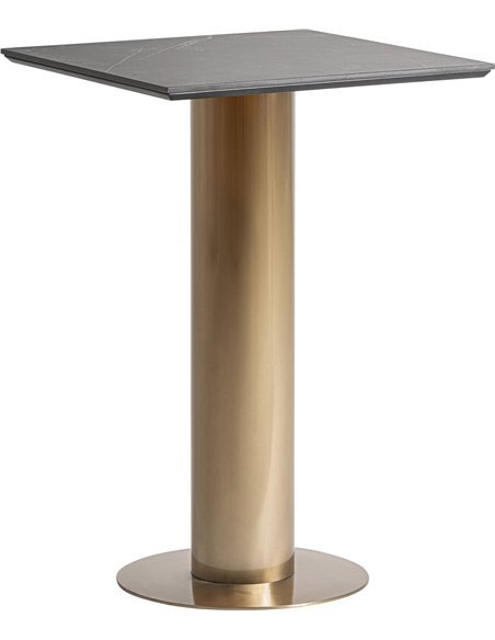 table de bar chic dorée touche vintage pour décoration raffinée