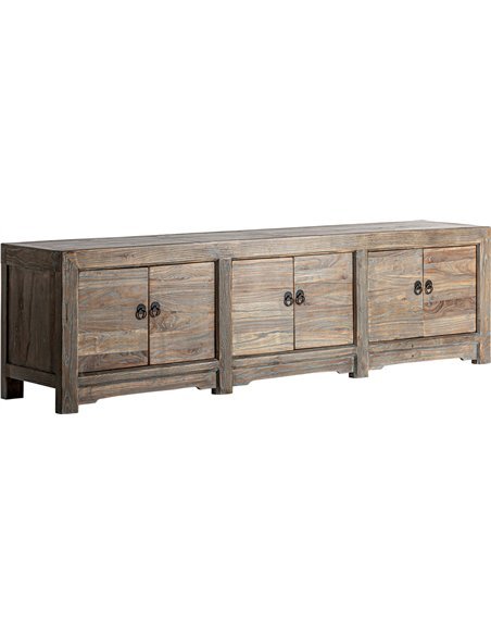 meuble tv design rustique couleur marron