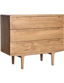 commode nordique en bois mindi marron design élégant
