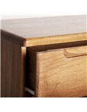 commode en bois mindi finition marron ambiance nordique