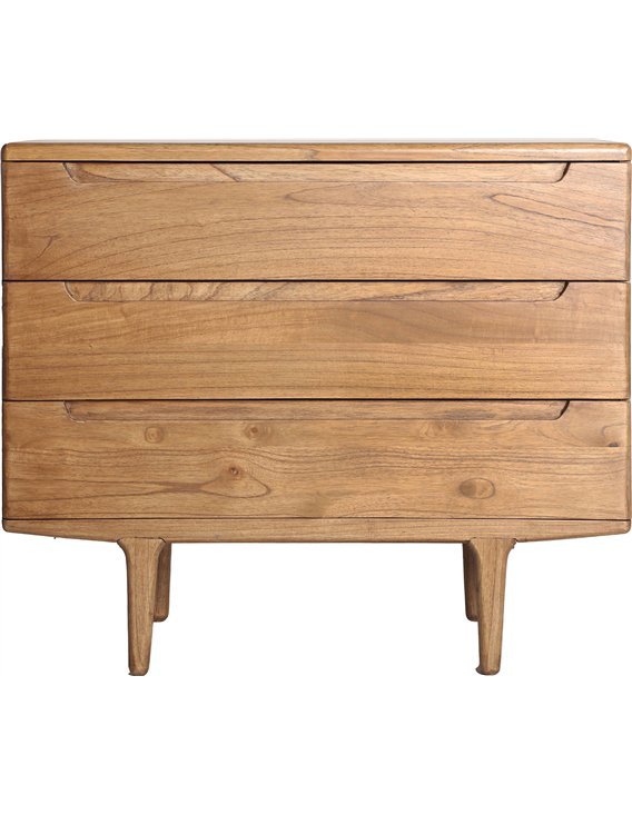 commode nordique marron bois naturel inspiration scandinave