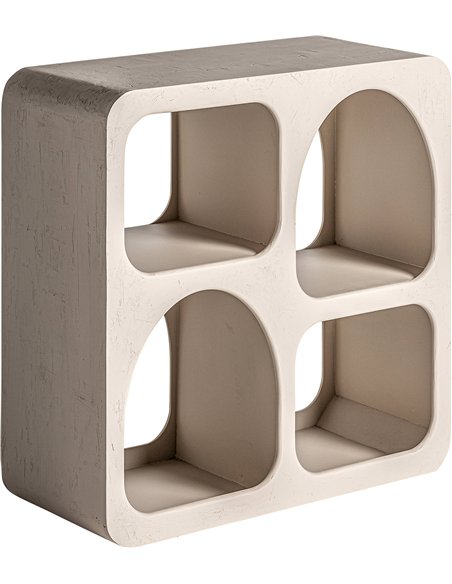 étagère décorative bois clair pour séjour