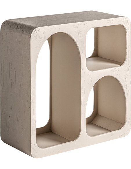 bibliothèque contemporaine élégante en bois massif