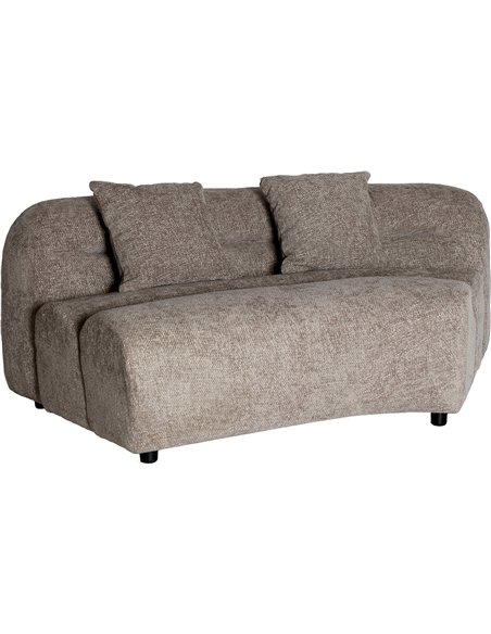 salon d’angle contemporain gris marbré pour intérieur moderne