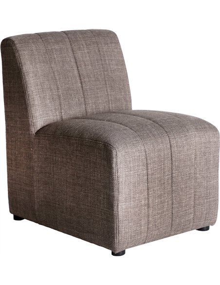 siège central moderne pour salon tissu gris marbré