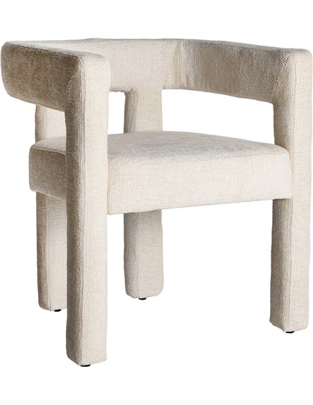 Chaise confortable blanche pour séjour raffiné