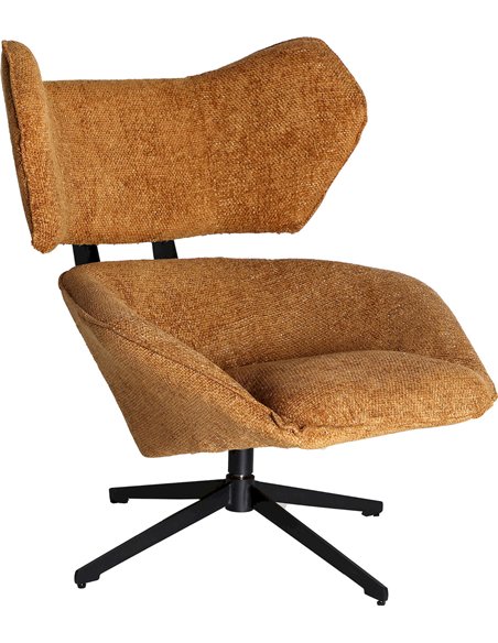 Assise moderne pivotante ocre pour intérieur tendance
