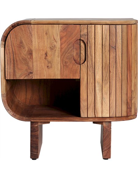 Chevet bois acacia raffiné pour décoration chambre