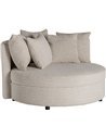 canapé bouclé beige style art déco chic