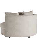 canapé art déco arrondi en tissu bouclé tendance