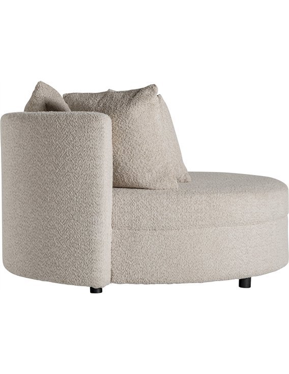 canapé rond beige confortable et moderne